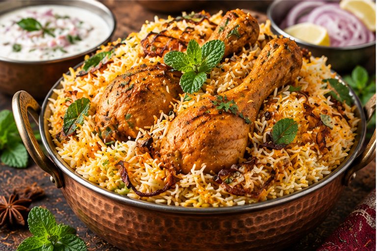 Hyderabadi Chicken Biryani